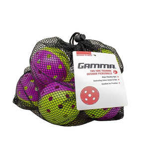 Gamma Two-Tone 6 Pack Outdoor Pickleball